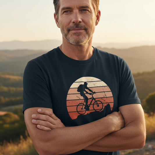 T-shirt Homme “Retro Cyclist” – Passion Vélo & Style Vintage | REF00065