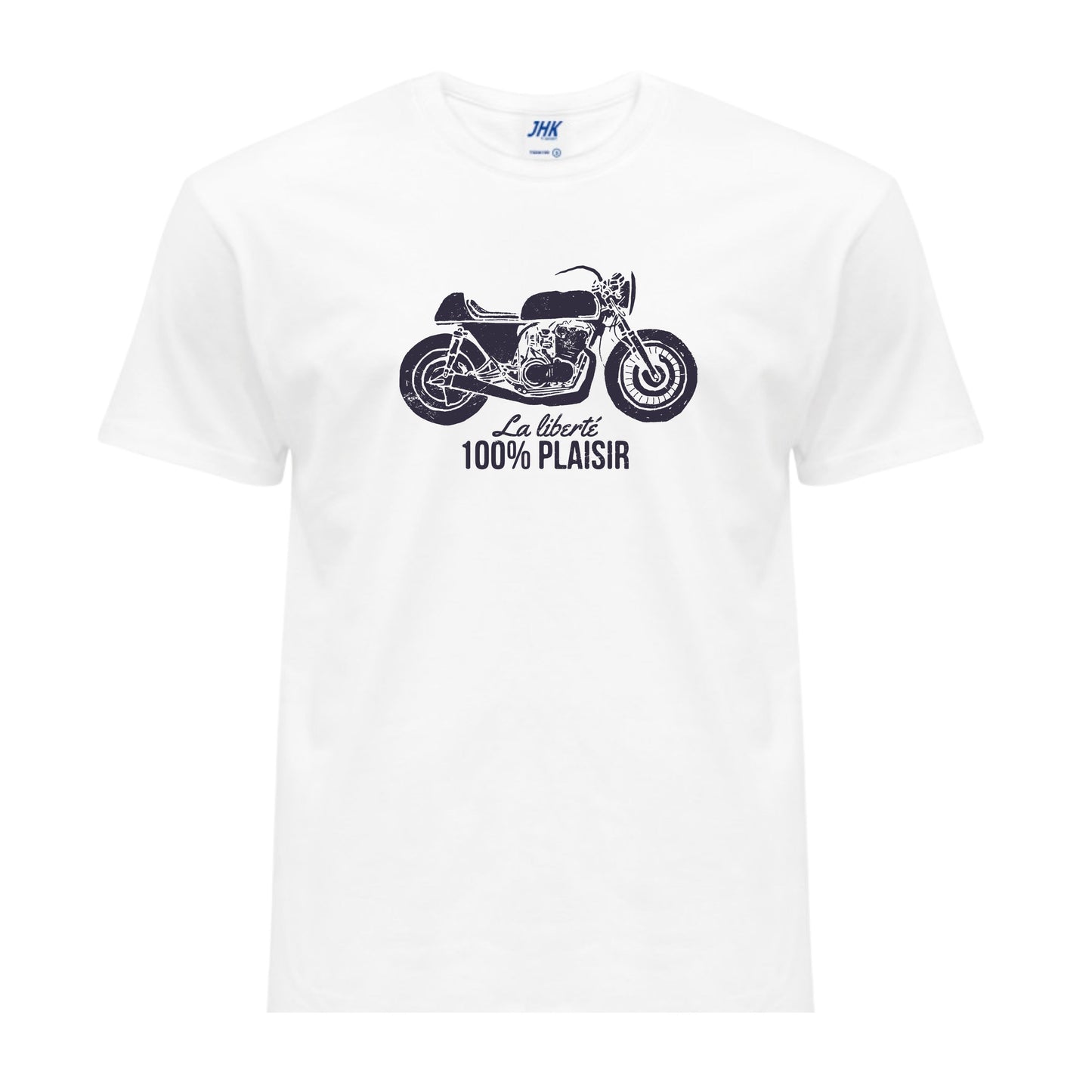 La Liberté, 100% Plaisir – T-shirt Moto Vintage Unisexe | UNiKtee REF00009 — UNiKtee