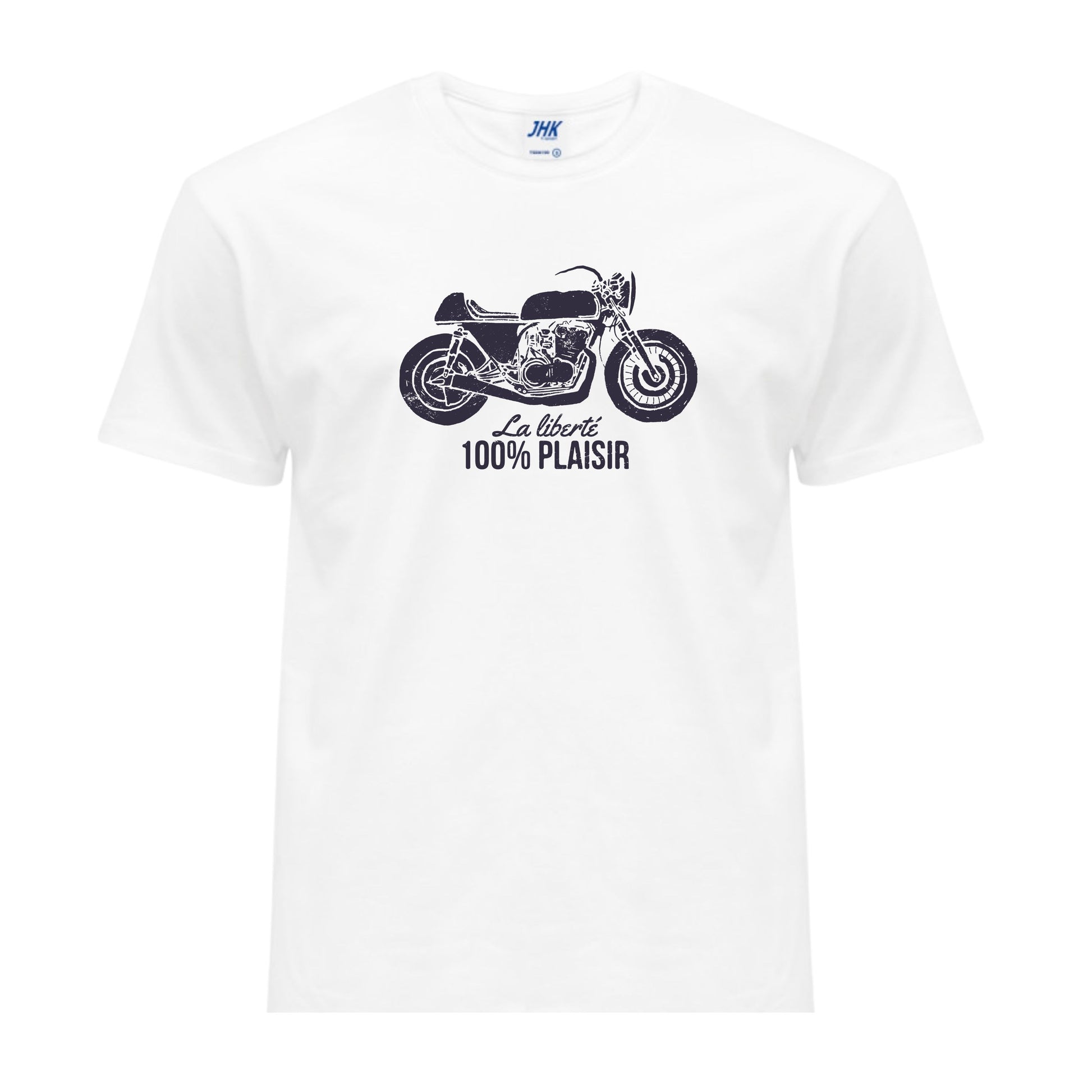 La Liberté, 100% Plaisir – T-shirt Moto Vintage Unisexe | UNiKtee REF00009 — UNiKtee