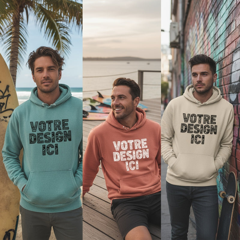 Sweat à Capuche Homme Personnalisé – Crée ton Design