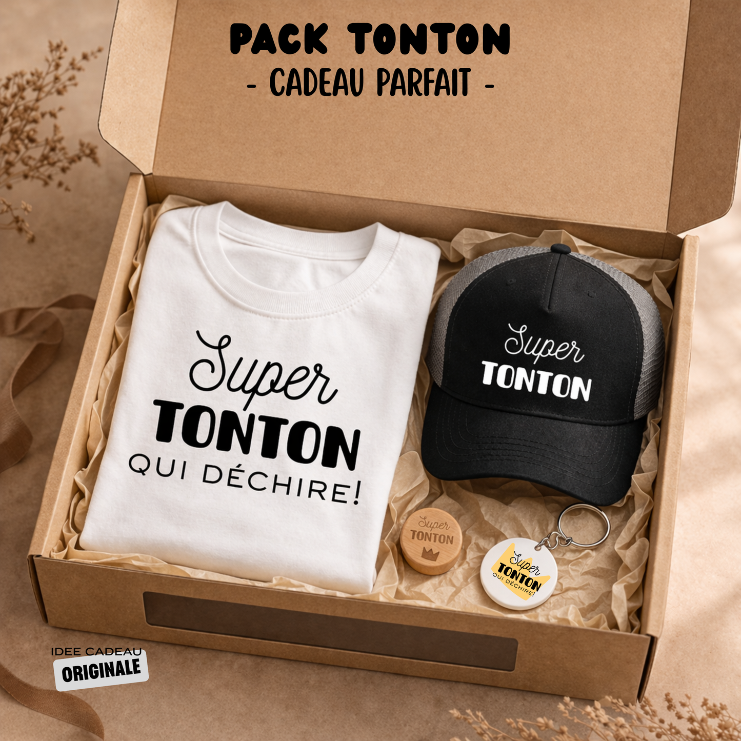 Coffret Cadeau Tonton Personnalisé | PACK00004 — UNiKtee