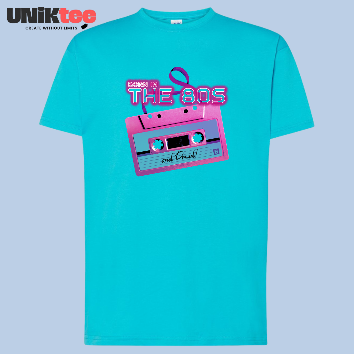 T-shirt – Born in The 80s – Cadeau Anniversaire Années 80 – REF00041 — UNiKtee