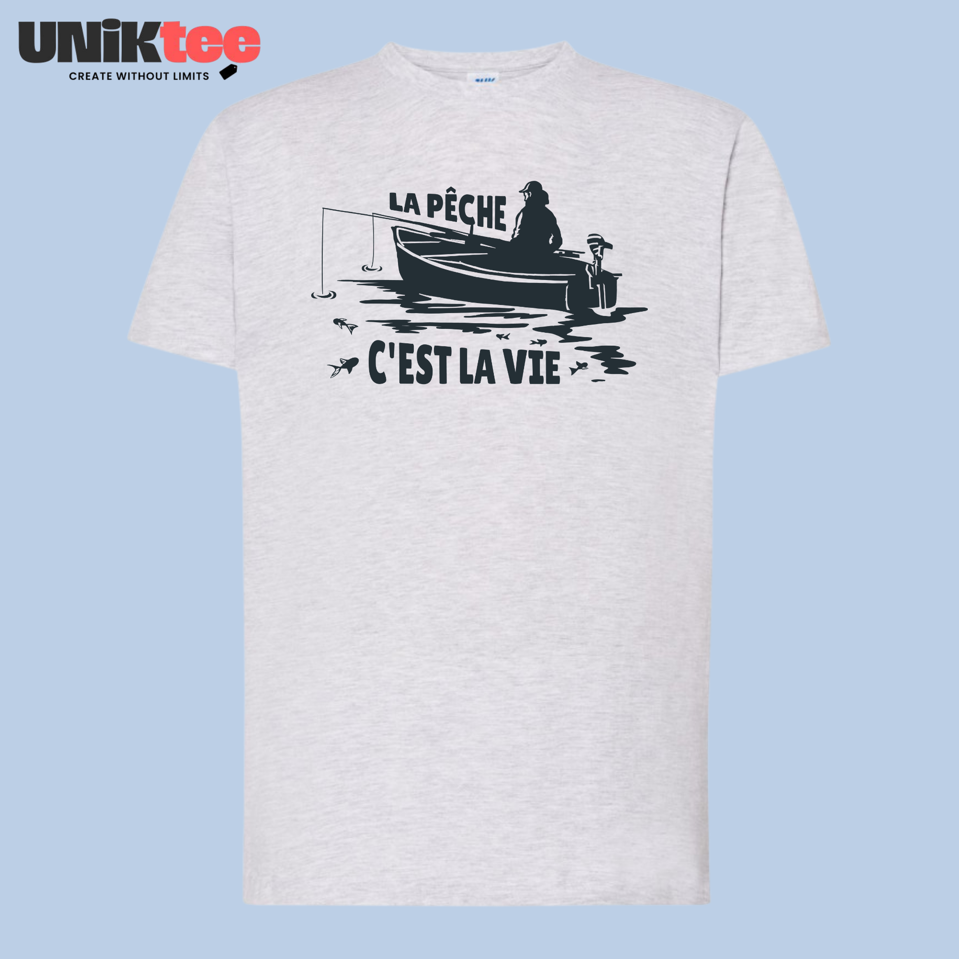 La Pêche C’est La Vie – Cadeau Pêcheur Original | UNiKtee REF00049 — UNiKtee