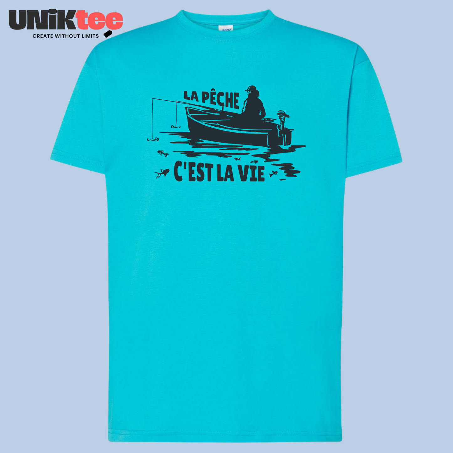 La Pêche C’est La Vie – Cadeau Pêcheur Original | UNiKtee REF00049 — UNiKtee