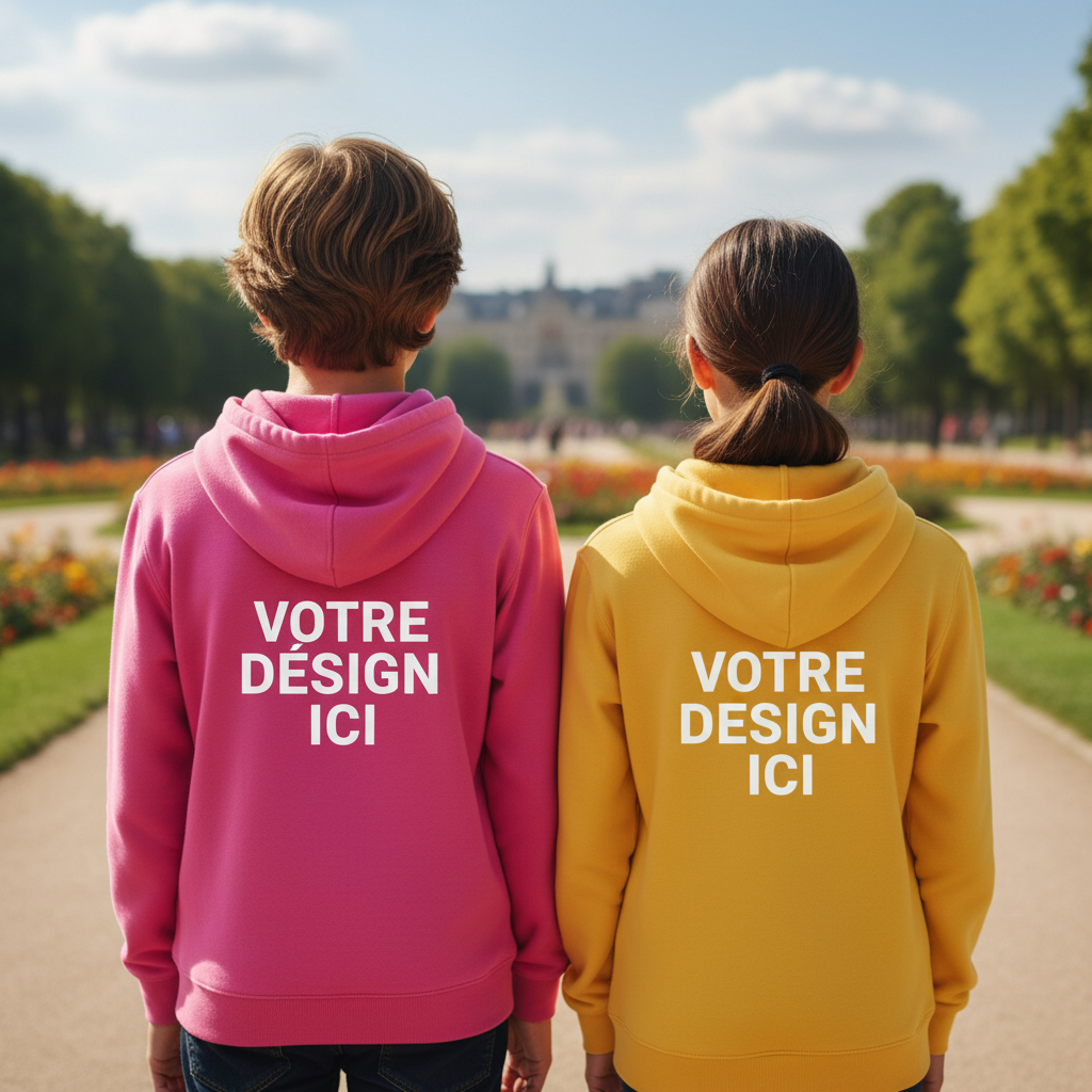 Sweat à capuche enfant personnalisable – chaud, confortable, prêt à porter — UNiKtee