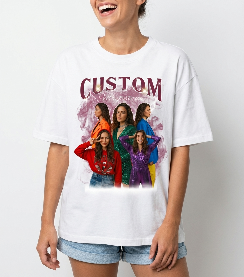 T-shirt Personnalisé Photo – Crée Ton Design Unique| UNiKtee REF00018 — UNiKtee
