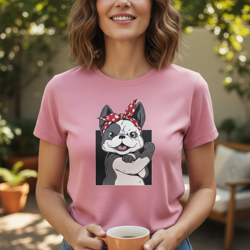T-shirt Femme Bulldog – UNiKtee - REF00022