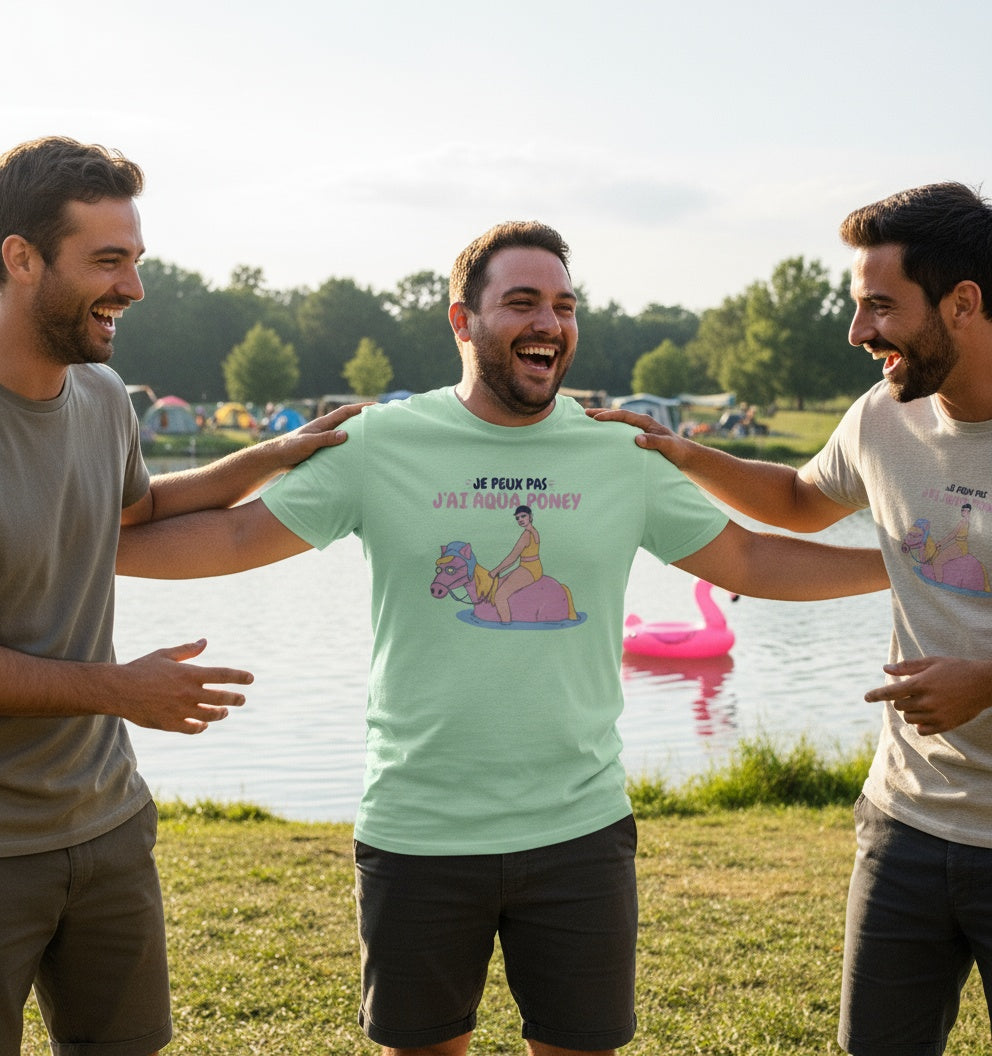 Je Peux Pas, J’ai Aqua Poney  – T-shirt Fun Unisexe | UNiKtee REF00006 — UNiKtee