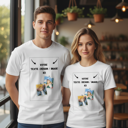 T-shirt Custom – Votre Texte, Votre Design !