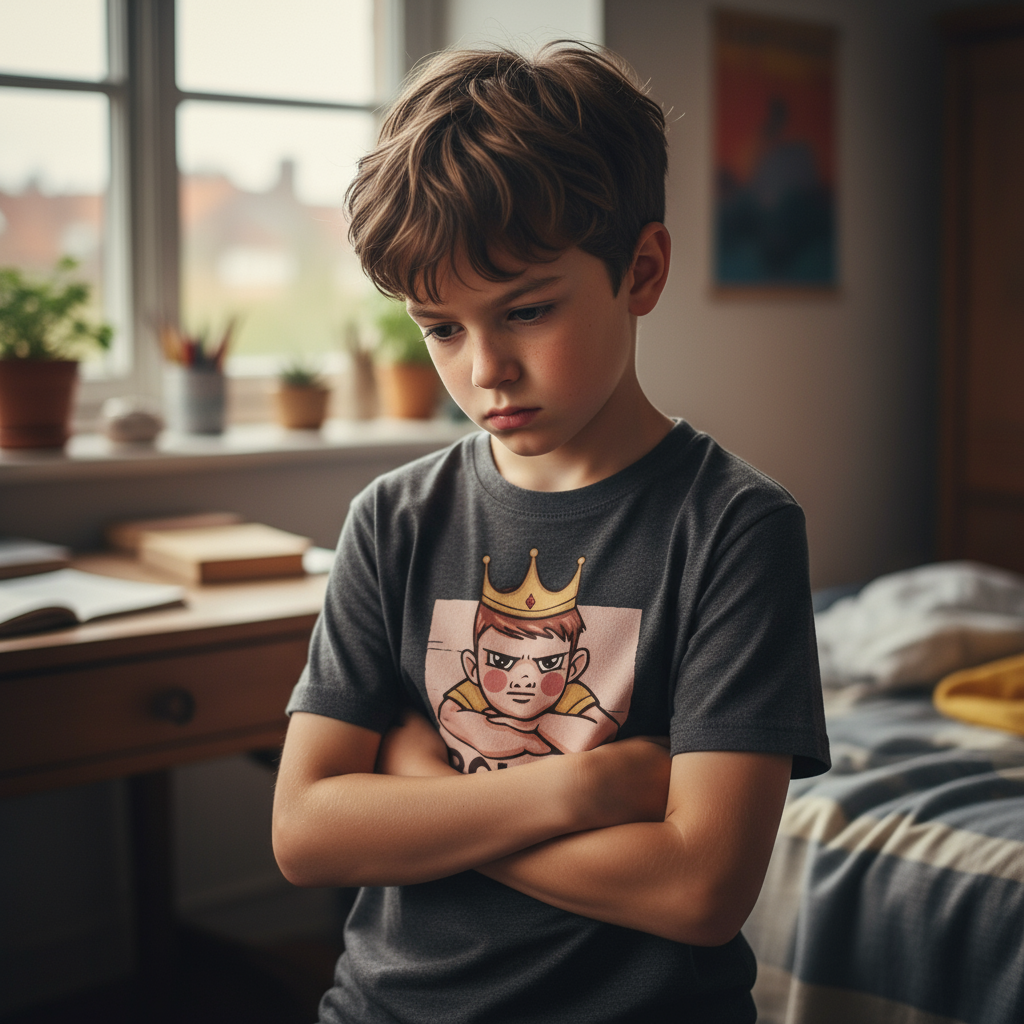 )  👑 T-shirt Ado “Roi des Boudeurs” – Attitude & Style Unique | UNiKtee - REF00029