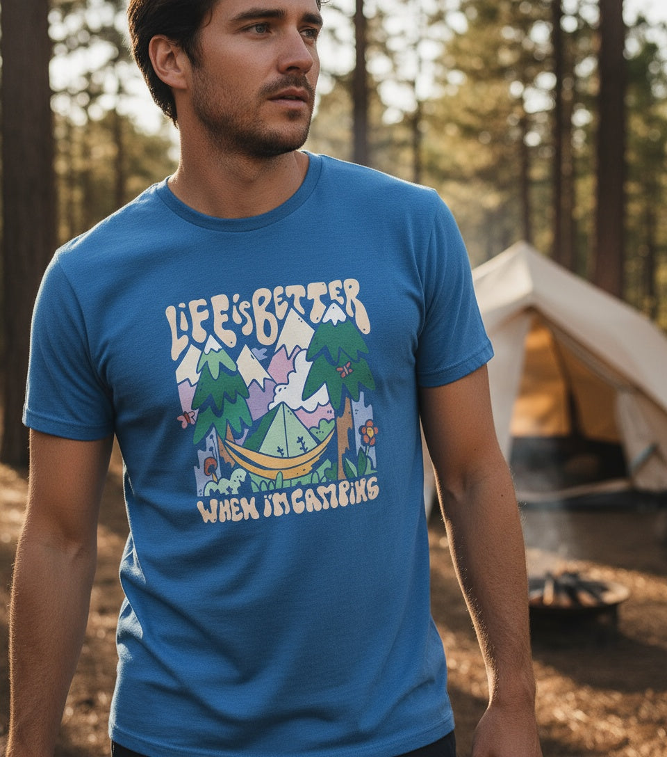 T-shirt Homme – Life is Better When I’m Camping - REF00016