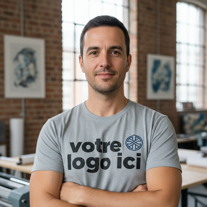 T-Shirt Premium Unisexe Personnalisé – 100% Coton (Logo, Texte, Visuel)