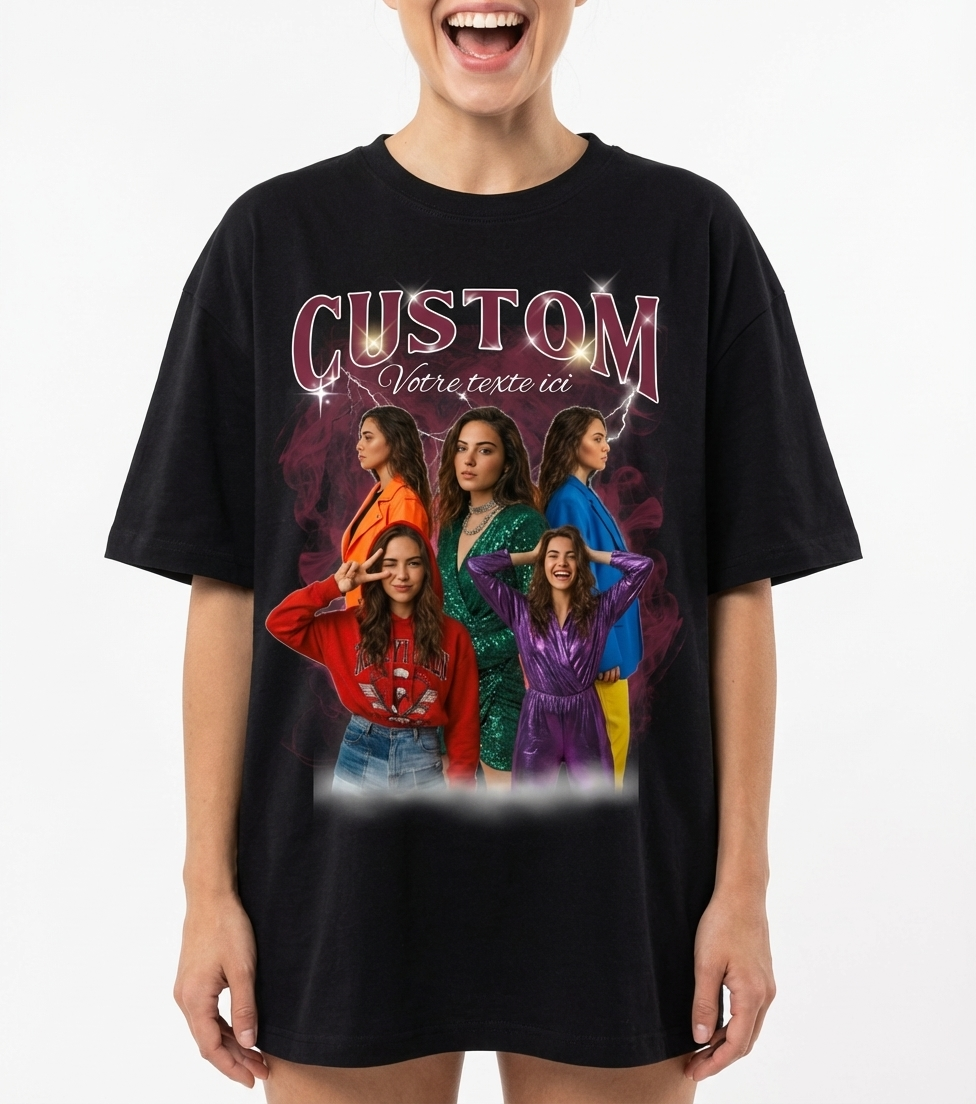 T-shirt Personnalisé Photo – Crée Ton Design Unique| UNiKtee REF00018 — UNiKtee