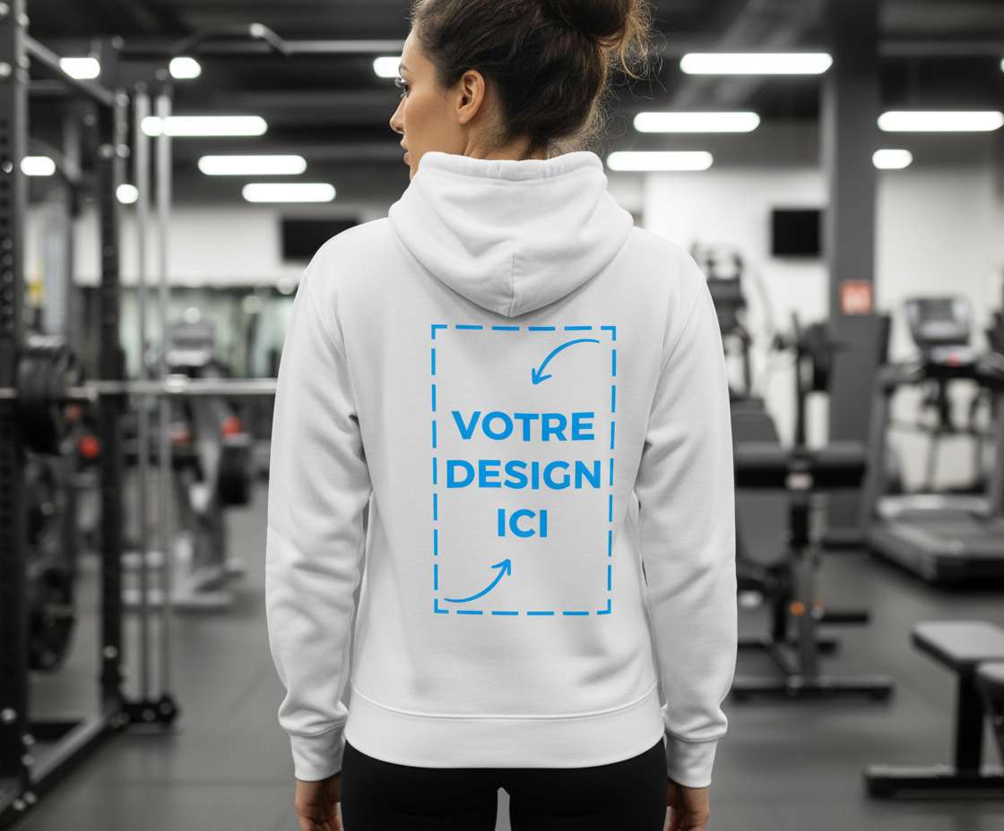 Veste à capuche zippée femme personnalisable – confort & style quotidien — UNiKtee