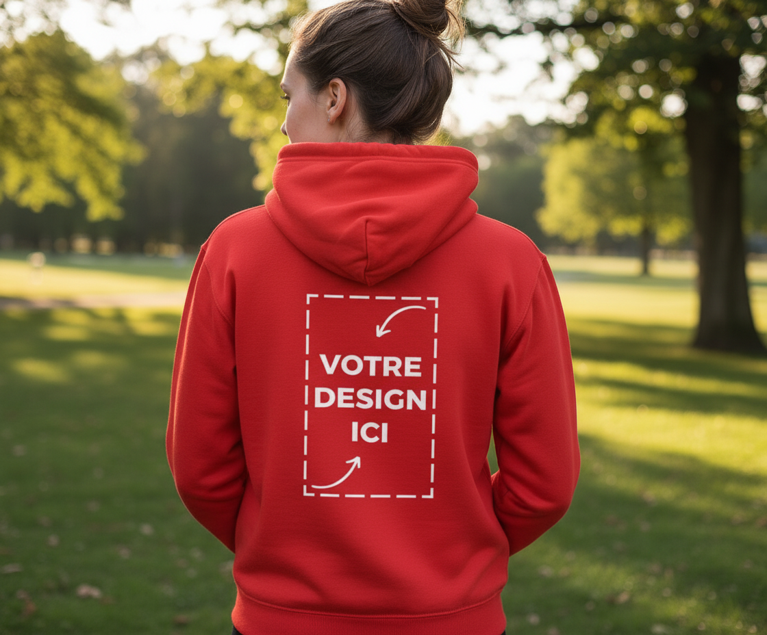 Veste à capuche zippée femme personnalisable – confort & style quotidien — UNiKtee