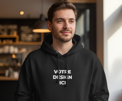 Sweat à capuche homme personnalisable – confort épais & look clean — UNiKtee